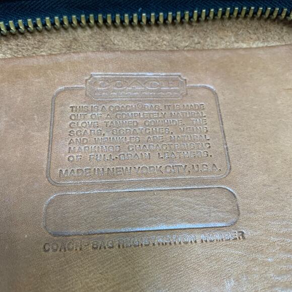 COACH Vintage NY Brown Leather 3-way BASIC BAG Clutch Wristlet Shoulder Bag 9455 - Picture 13 of 16